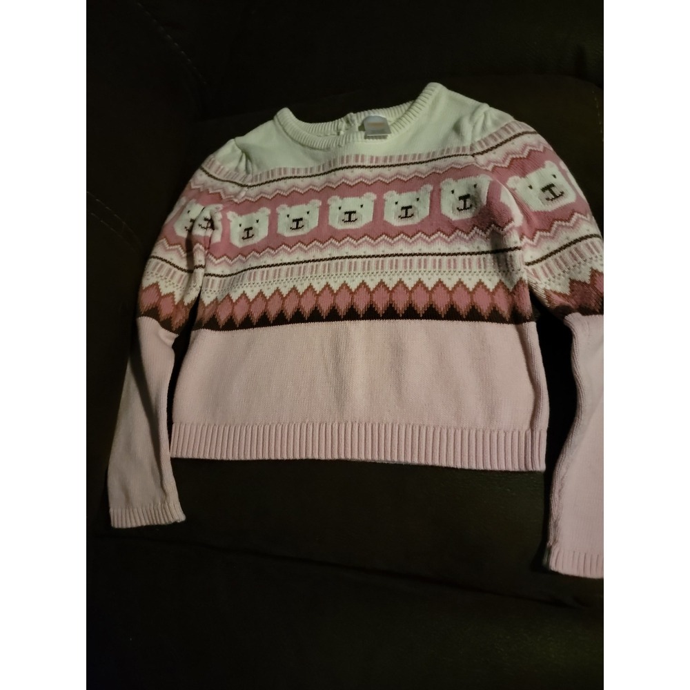Gymboree bear‎ hugs pink sweater size 7